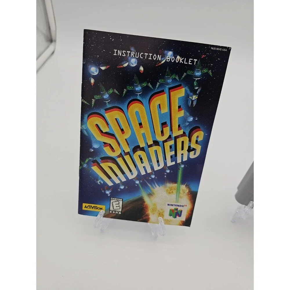 Space Invaders (Nintendo 64, 1999) Tested / Authentic - N64with manuel